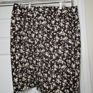 Ralph Lauren skirt brown print plus size